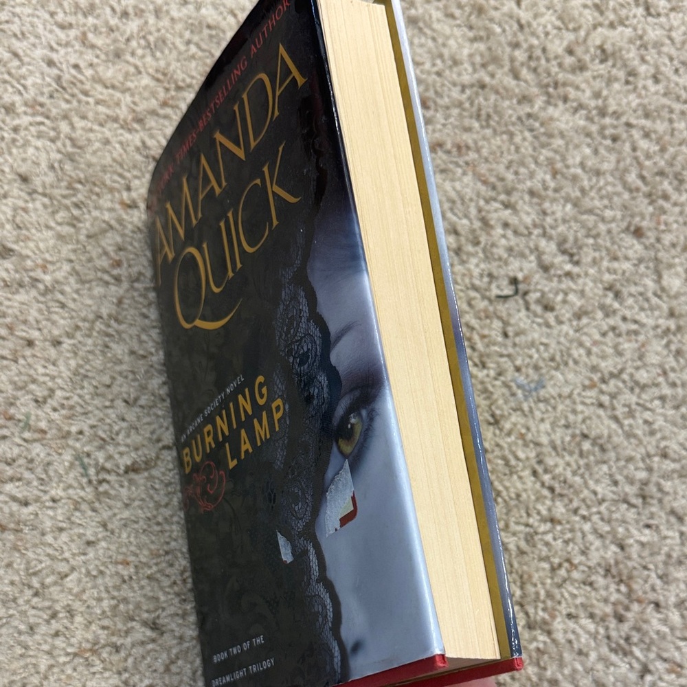 Burning Lamp Novel by Amanda Quick- Hardcover with holographic design - Picture 7 of 9
